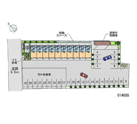 ★手数料０円★泉大津市東助松町　月極駐車場（LP）